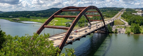 Iconic Austin: Pennybacker 360 Bridge in Austin, Texas, USA, Captured in Stunning 4K Resolution
