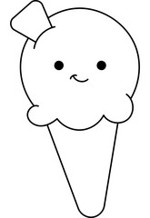 Ice Сream Coloring Page