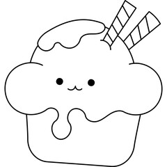 Ice Сream Coloring Page