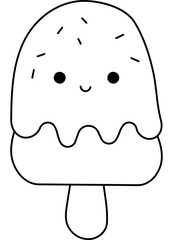 Ice Сream Coloring Page