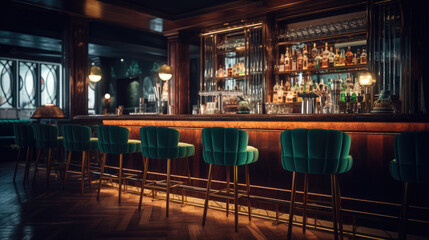 Modern bar interior - Powered by Adobe
