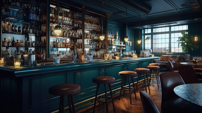 Modern bar interior