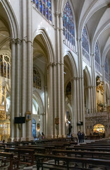 Fototapeta premium Interior Catedral de Santa Maria, Toledo, España