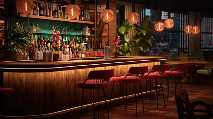 Modern bar interior
