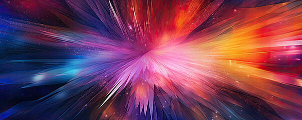 Energetic background with abstract lines and bursts of color, evoking a sense of motion and vitality in the realm of business panorama