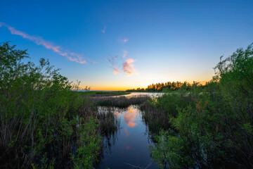 Sunset at Birds Hill Park