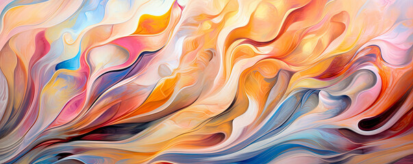 Abstract Energy Flow: dynamic panorama capturing the flow of energy in abstract form, with vibrant swirls, intersecting lines, and bursts of color, evoking a sense of movement
