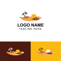 Modern travel and tourism logo design idea free editable template downloads 