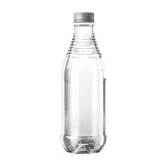 bottle of mineral water isolated transparent background