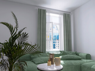 Perfume for home 3d render, 3d illustration