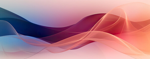 modern and minimalistic background with intersecting curved lines, creating a sense of flow and movement panorama
