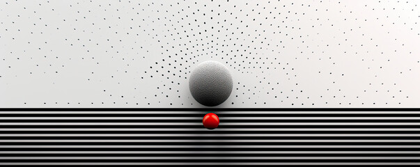 minimalistic abstract background with a single dot, representing a focal point and the power of concentration panorama