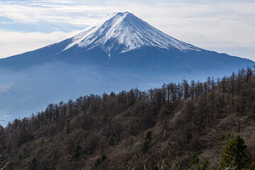三ツ峠山からみた富士山