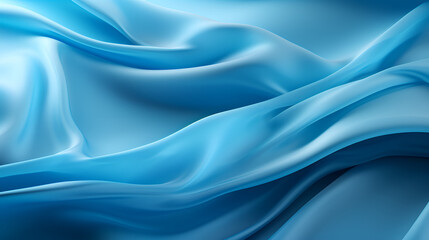 abstract background, blue satin background blue luxury fabric background. blue silk background. Generative AI. - obrazy, fototapety, plakaty