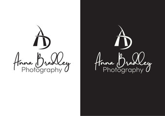 a and b logo, photography logo