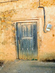 ancient door in rural landscapes 