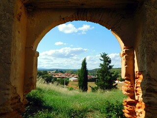 old ruins of a church in Cabañas de Tera