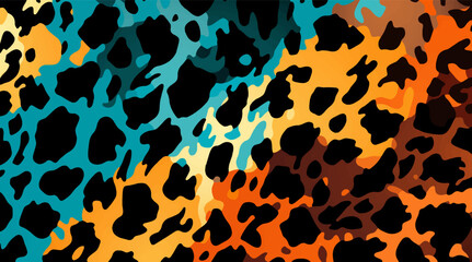 leopard pattern texture, Camouflage leopard vector, leopard fur texture or abstract pattern are designed for use in textile,wallpaper,fabric,curtain,carpet,clothing,Batik,background, Embroidery 