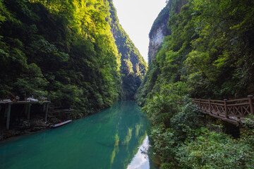 Scenery of Pingshan Grand Canyon in Enshi, Hubei, China