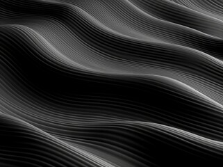 Abstract Dark Background with Colorful, Wave-Like Lines - Perfect for Graphics and Prints Generative AI