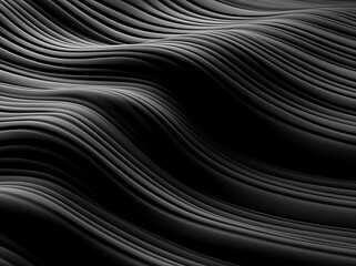 Modern Abstract Dark Background with Wave Lines and Shapes - F457CB69-3664-4C81-AA24-1 Generative AI