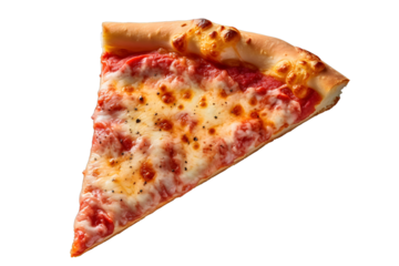 slice of meat and cheese pizza