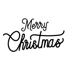 Vector merry christmas lettering