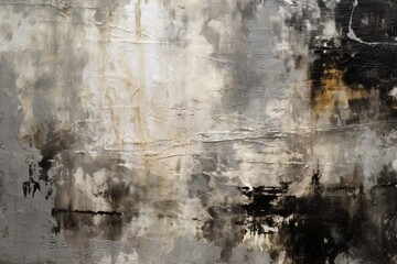 Obraz premium Abstract Portrait of Black, White, and Grey Shades - A Unique Art Piece Generative AI