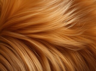 Adorable Red Tabby Dog Tail Close-Up in Soft Golden Light Generative AI