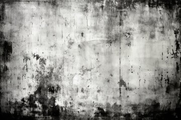 Scratched and Painted Black and White Photo - Unique Design for Your Project! Generative AI