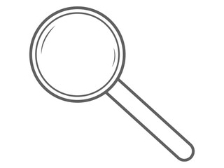 black white anemia icon, magnifying glass icon