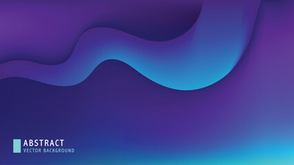 Abstract vector background purple blue light blue gradient mesh waves bg 