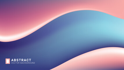 Abstract vector background pastel colors blue pink gradient mesh bg waves