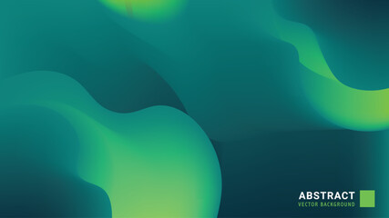 Abstract vector background green gradient mesh bg 