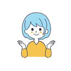 シンプルな女性のイラスト