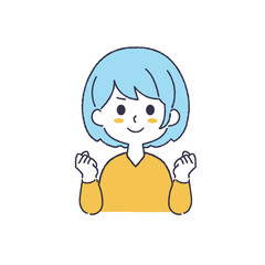 シンプルな女性のイラスト