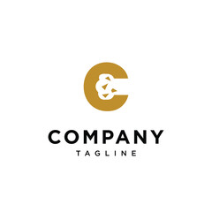 
Letter C Snack Bite logo icon vector template.eps