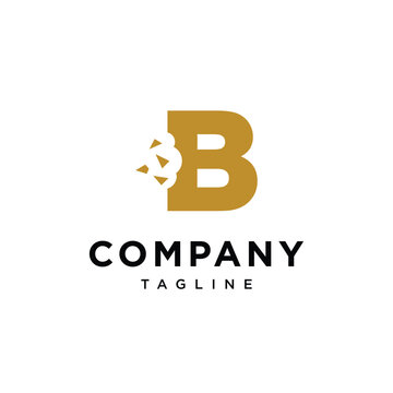 
Letter B Snack Bite logo icon vector template.eps