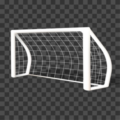 Vector football goal isolated on a tranparention background © Nganhaycuoi