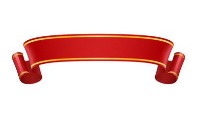 vector ribbon banner vector image, red label graphic element