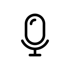 Simple Microphone icon. The icon can be used for websites, print templates, presentation templates, illustrations, etc