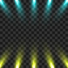 Vector stage lighting effects