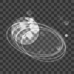 Vector transparent white light effect