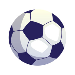 Vector isolated realistic soccer ball over white.