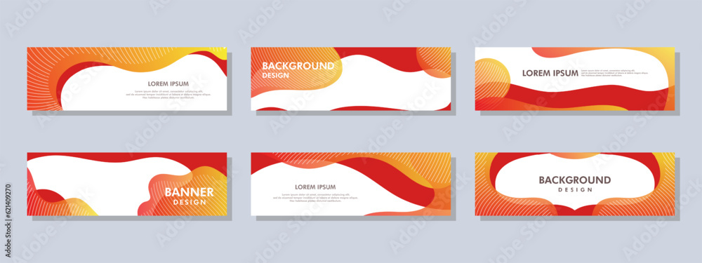 Canvas Prints abstract banner design. vector shaped background. modern graphic template banner pattern for social 