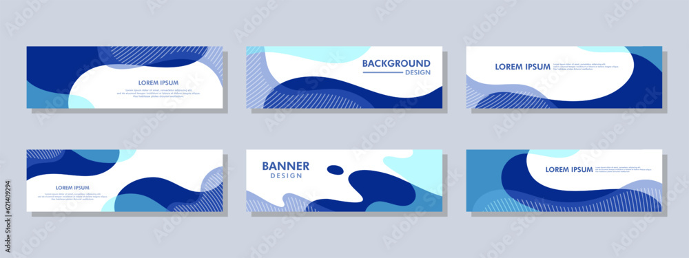 Canvas Prints abstract banner design. vector shaped background. modern graphic template banner pattern for social 