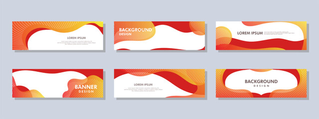 Abstract banner design. Vector shaped background. Modern Graphic Template Banner pattern for social media and web sites.