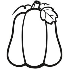 Halloween pumpkin outline