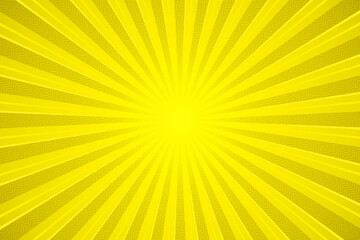 Yellow Jagged Pattern Concentration Line Background