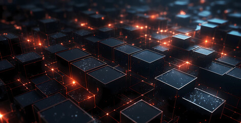 Obraz premium Technology, industry, future background.